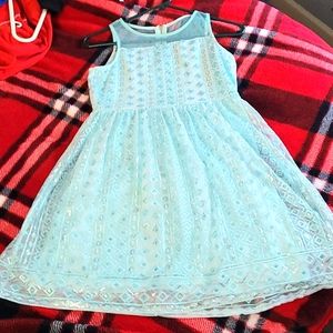 Justice Girls size 14 Teal Color with Bling!